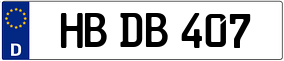 Trailer License Plate